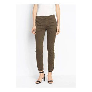 VINCE Ankle Zip Utility Pant Dark Willow sz 26 Women's